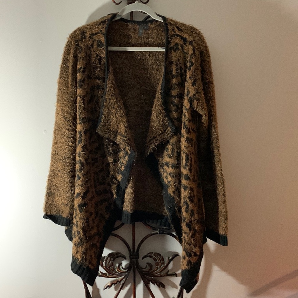 VIP open front pit blend sweater